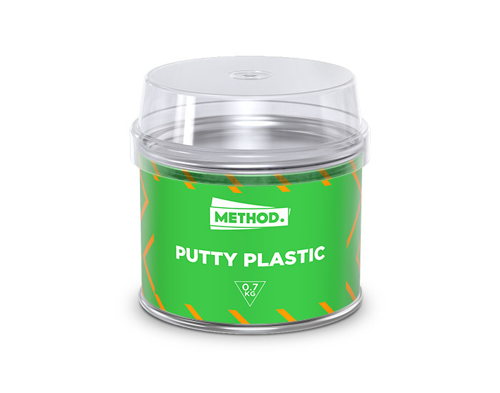 Шпаклівка поліефірна для пластику Method Putty Plastic 0,4кг в комплекті з затверджувачем (9073)